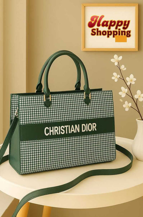 Dior Printed Shoulder Ladies Handbag For Girls