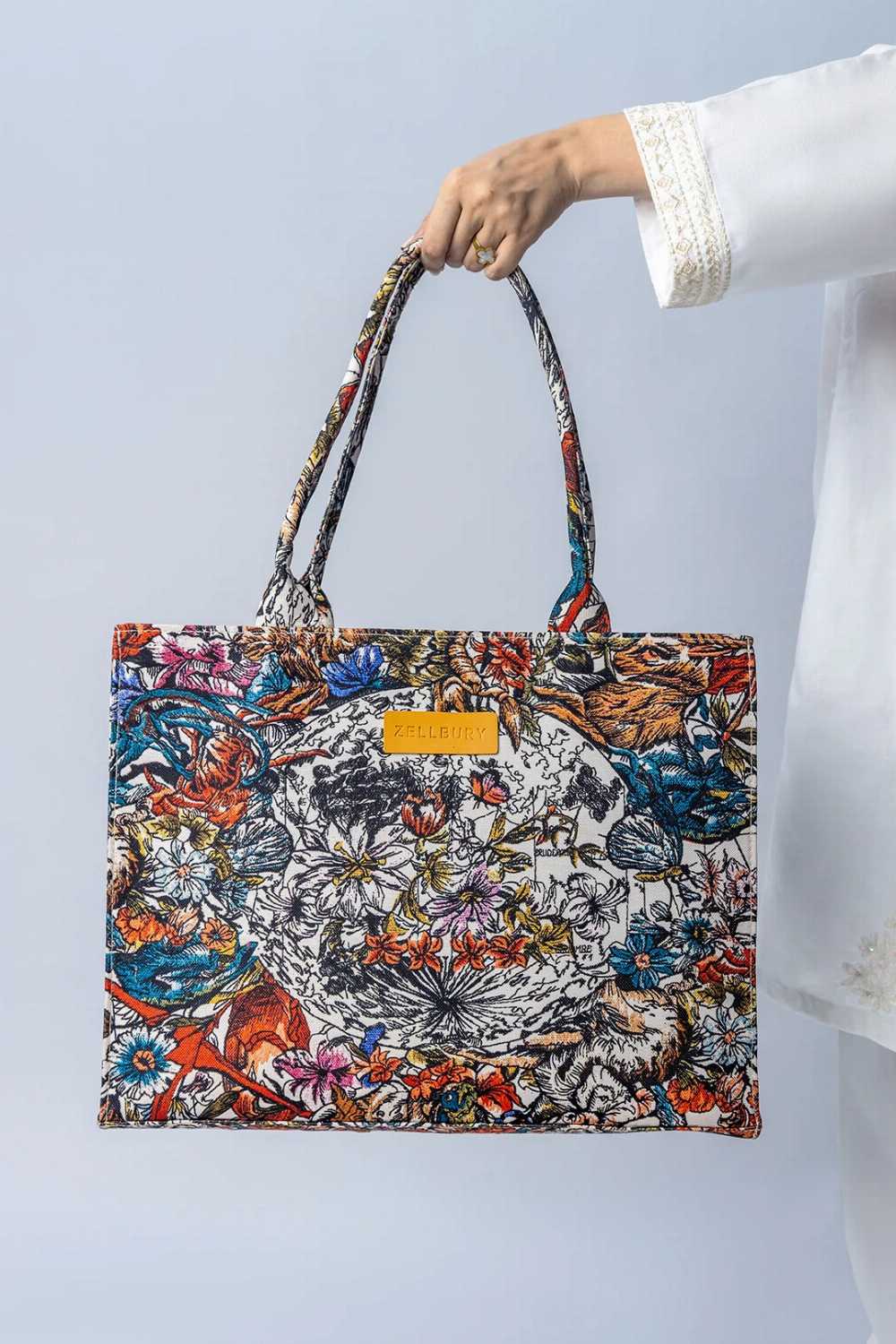 canvas tote bag ( multi )